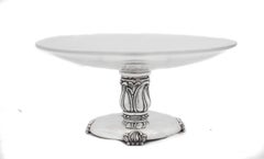 Sterling and Crystal Art Deco Compotes