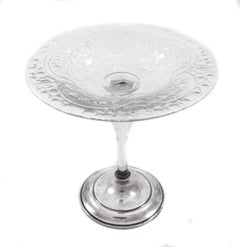 Sterling and Crystal Compote