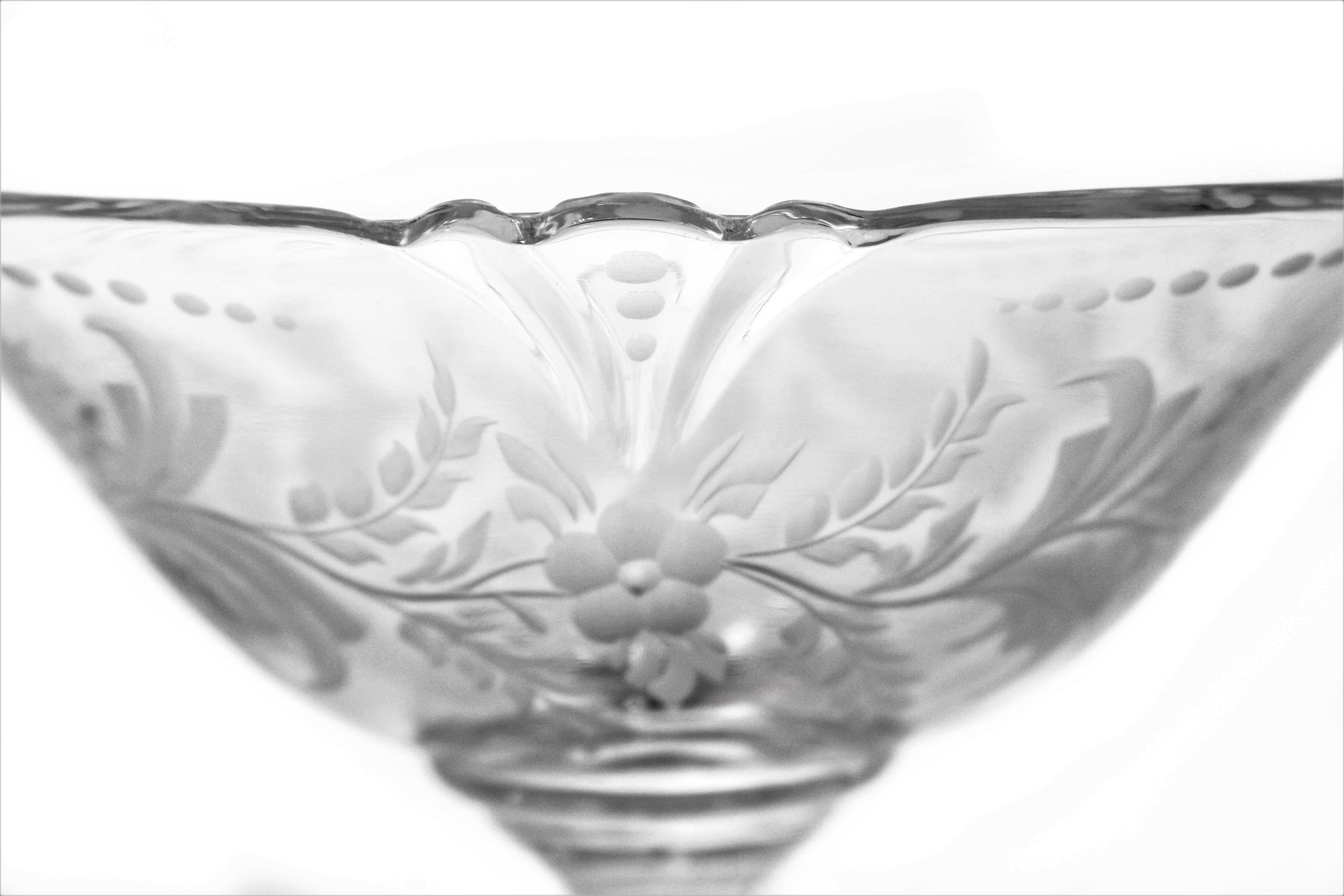 American Sterling and Crystal Compote