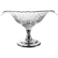 Compote de cristal et d'argent