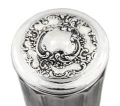 Sterling and Crystal Vanity Jar
