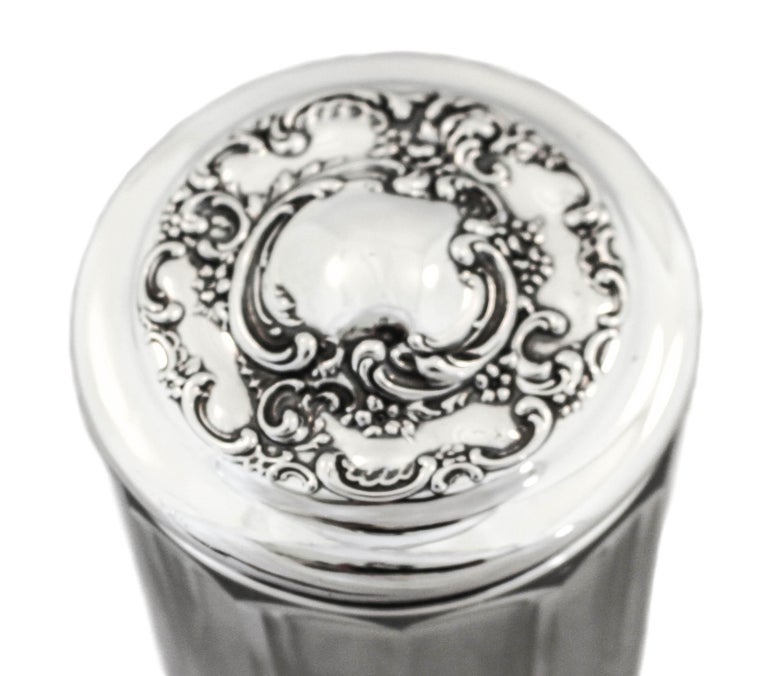 Small Vanity Jar Sterling Lid