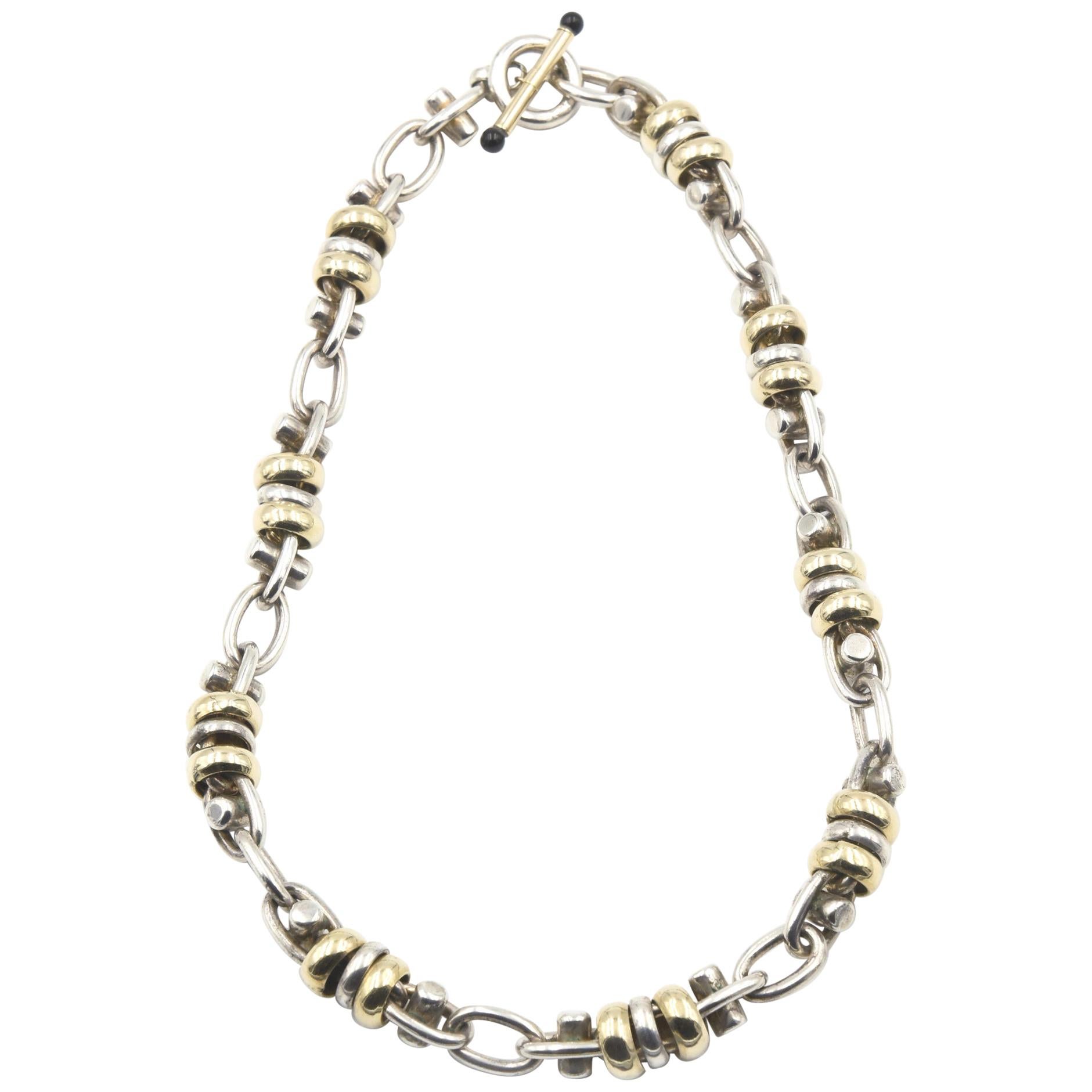 Sterling and Gold-Plated Necklace