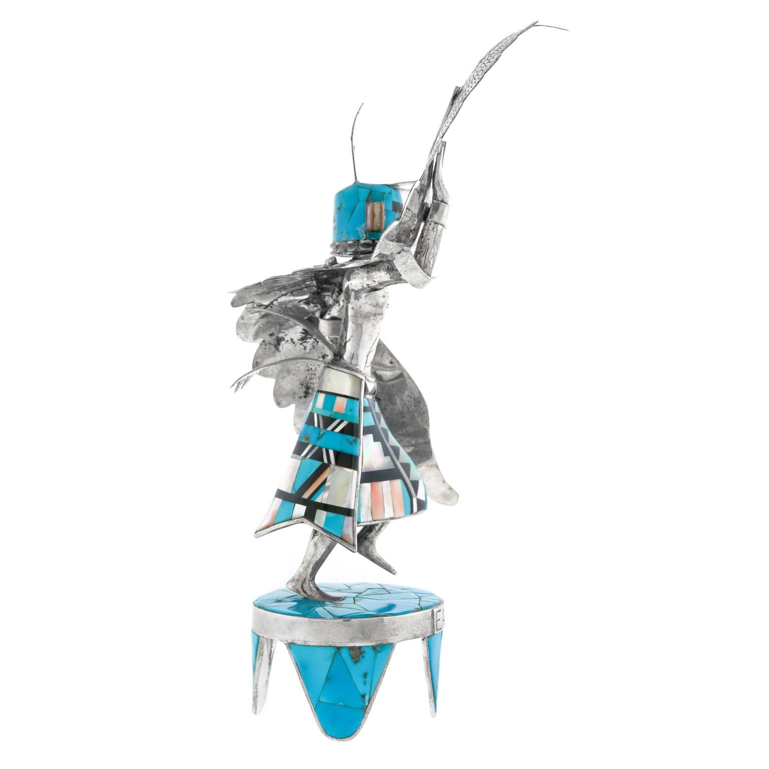 Sterling and Turquoise Eagle Dancer For Sale 1