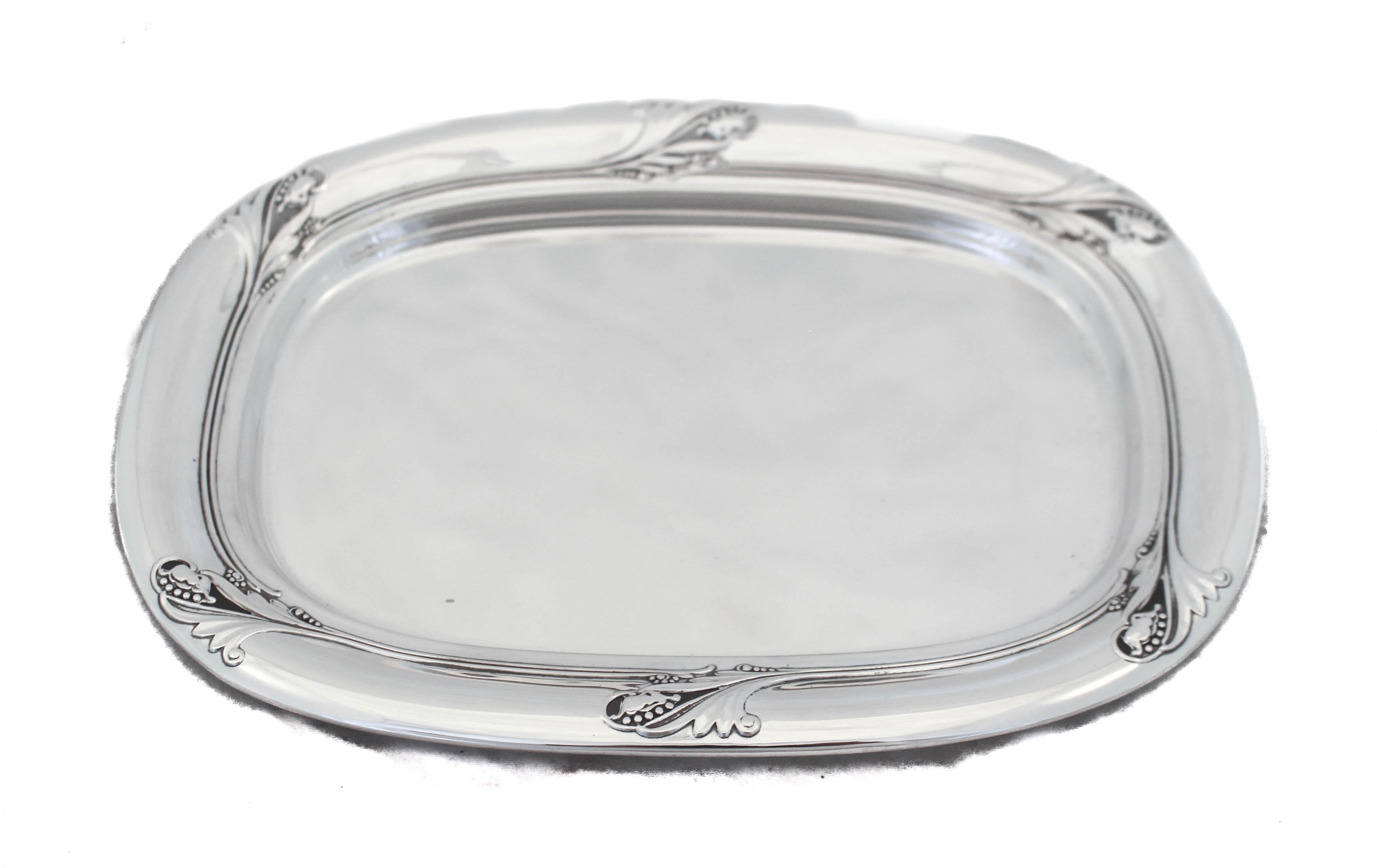 American Sterling Art Deco Cream and Sugar on Tray