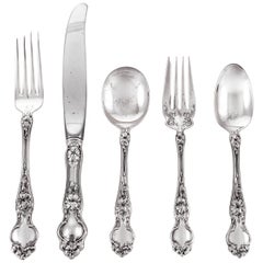 Antique Sterling Art Nouveau Flatware Set of '60 Pieces'