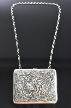 Sterling Art Nouveau Purse/Cigarette Holder