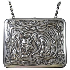 Monedero/Cigarrera Art Nouveau de Plata de Ley