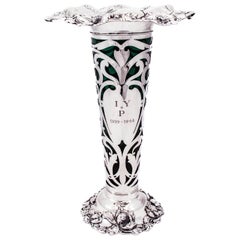 Sterling Art Nouveau Vase