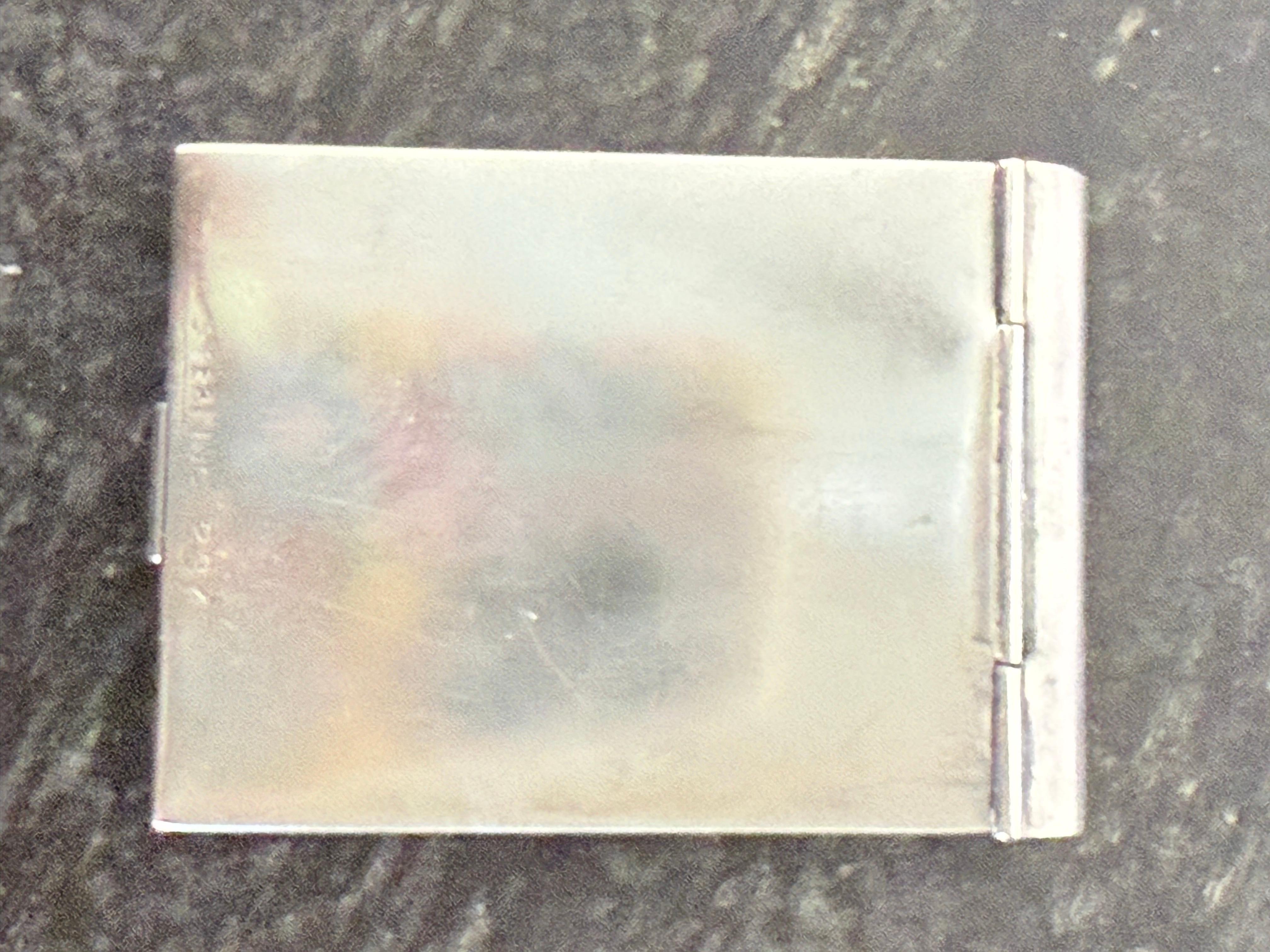 French Sterling Art Nouveau Vesta Case For Sale