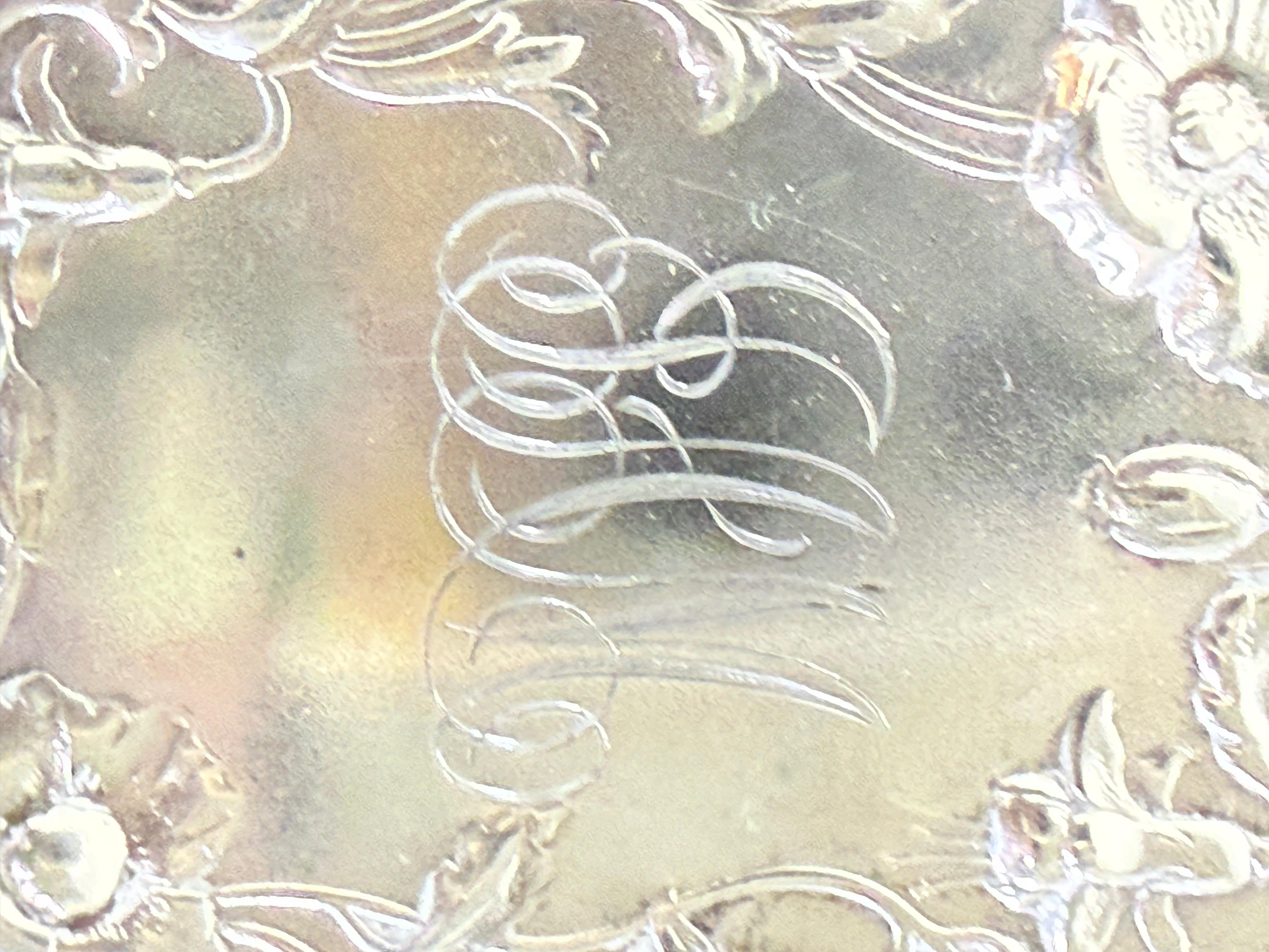 Sterling Art Nouveau Vesta Case For Sale 1