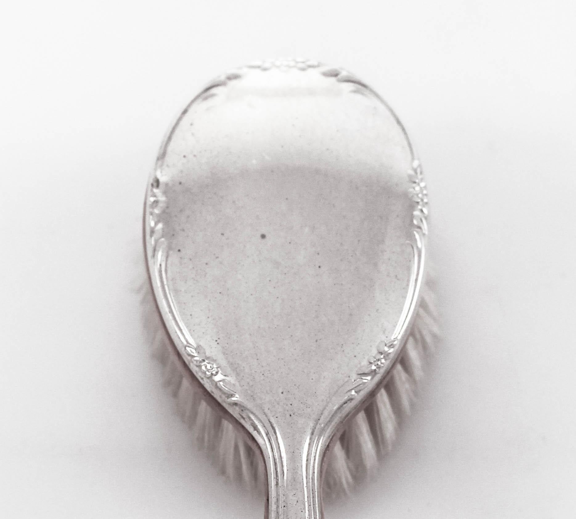 sterling silver baby hair brush