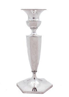 Sterling Beaded Candlesticks