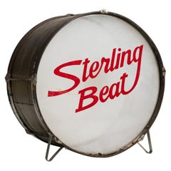 Vintage Sterling Beat drum, America, 1977