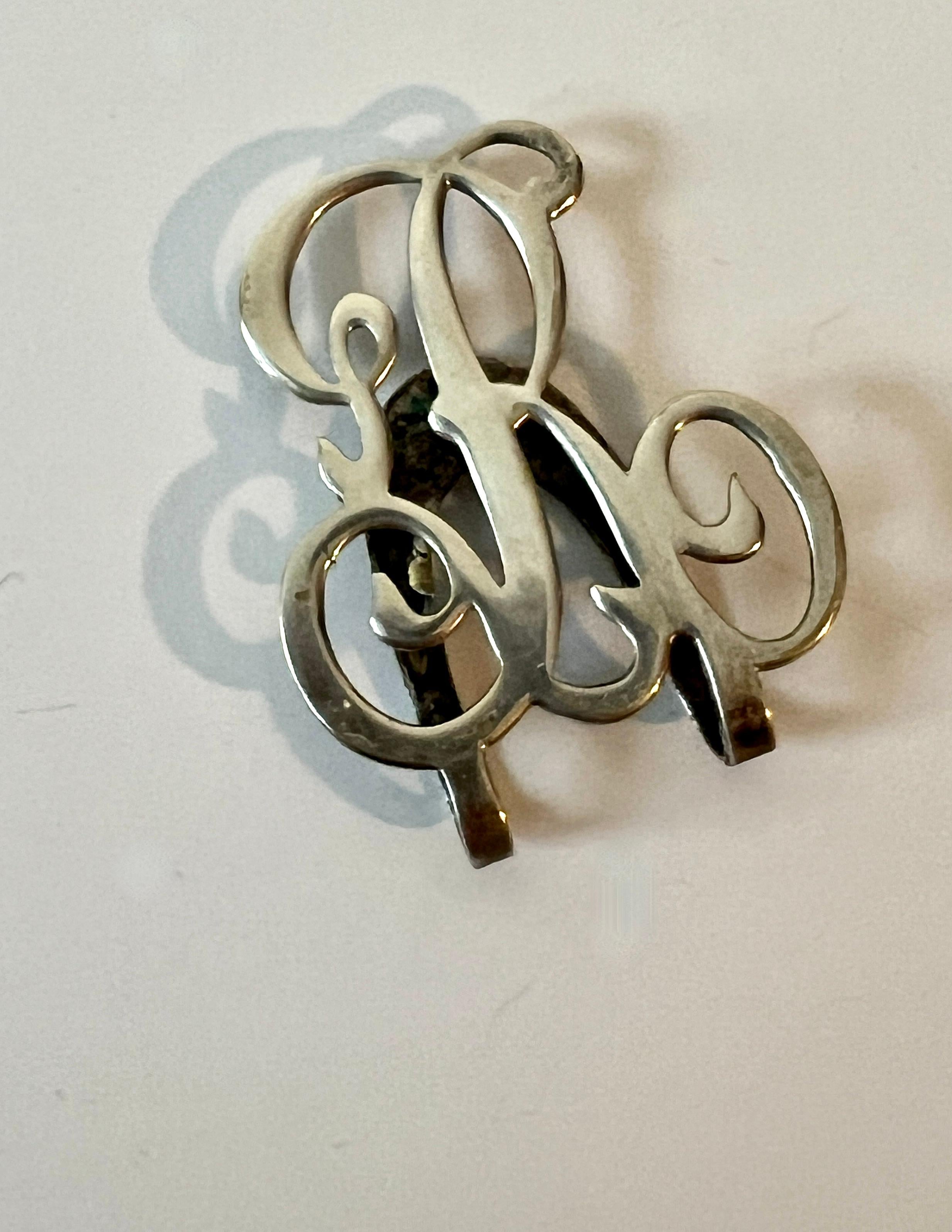 A beautiful Sterling Silver bookmark with the letter 
