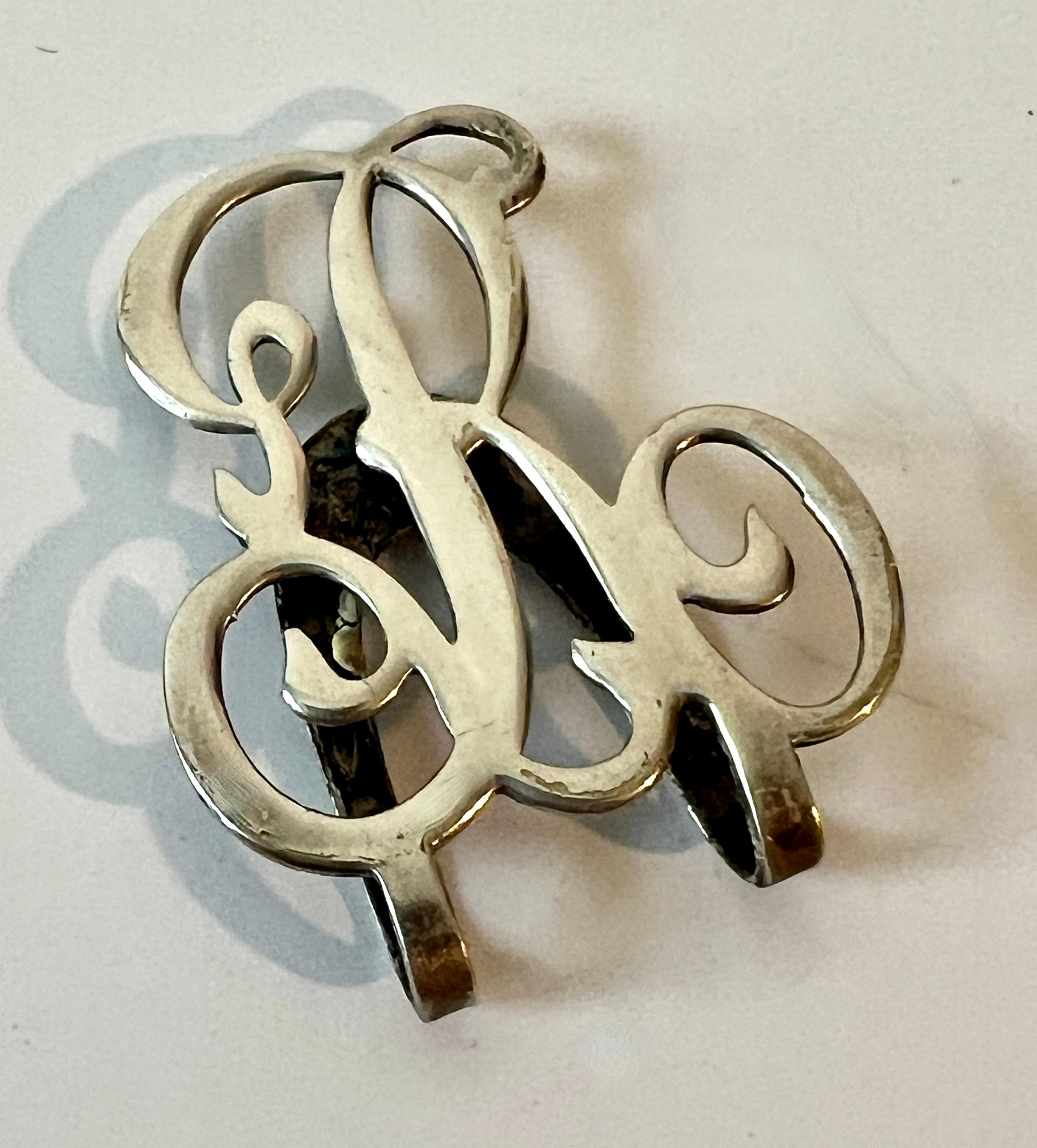 Victorian Sterling Bookmark with Letter R For Sale