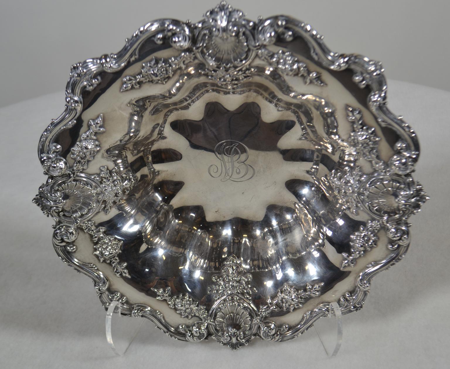 Sterling Bowl, by Bamberger and Gaines In Good Condition For Sale In Vista, CA