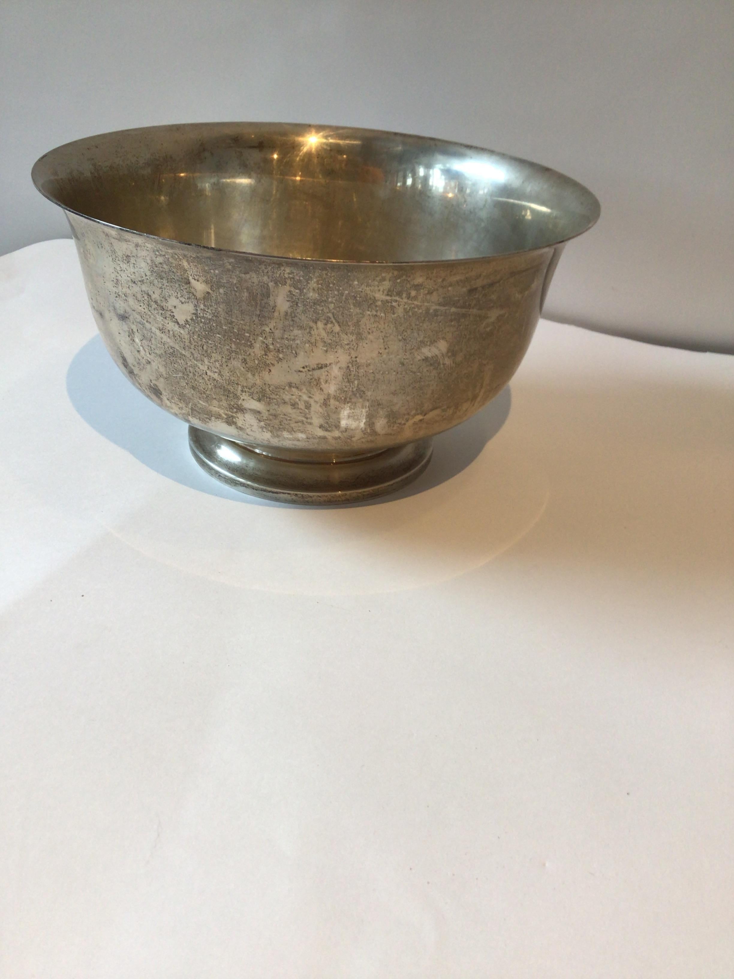 Sterling Bowl In Good Condition For Sale In Tarrytown, NY