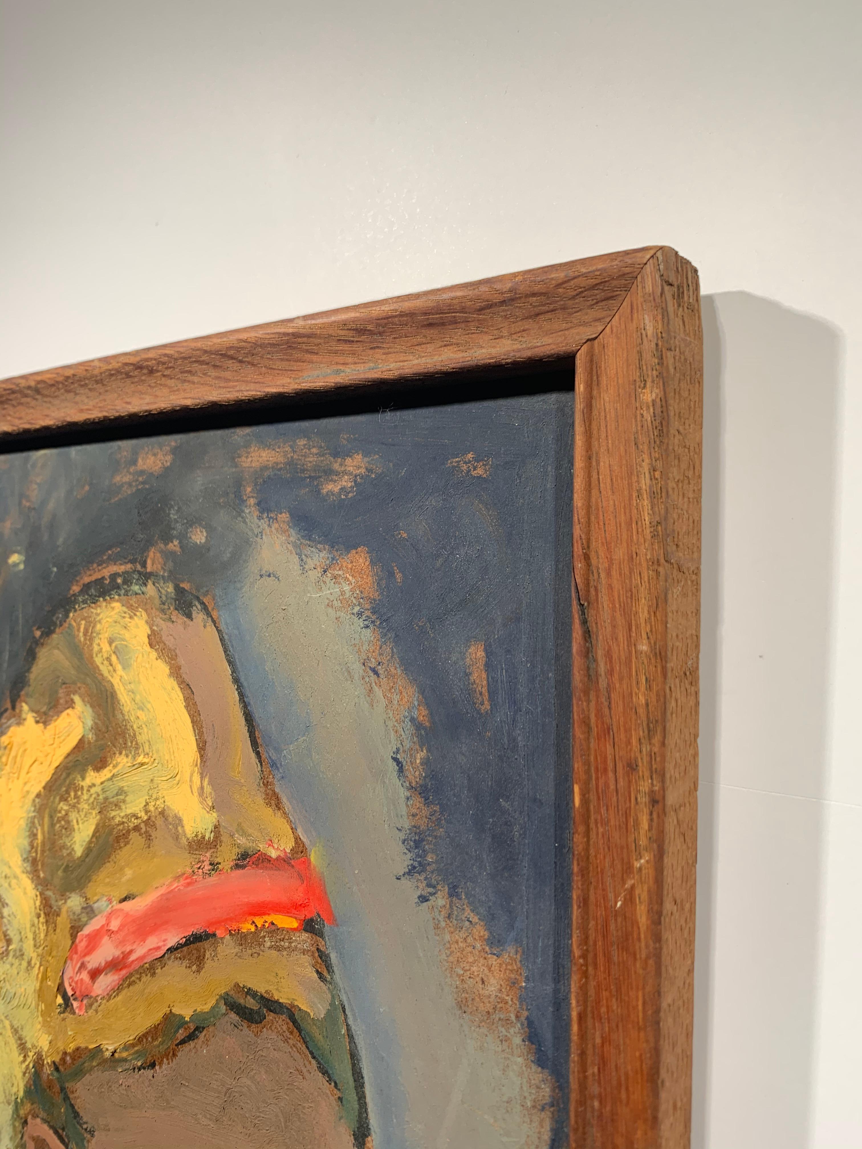 Sterling Strauser (1907-1995). Portrait of a Young Woman, 1968. Oil on masonite panel, 11 x 30  inches; 12 x 31 inches framed.. Signed and dated lower right. Very good condition with no damage or conservation. Unframed.  


Often called a romantic
