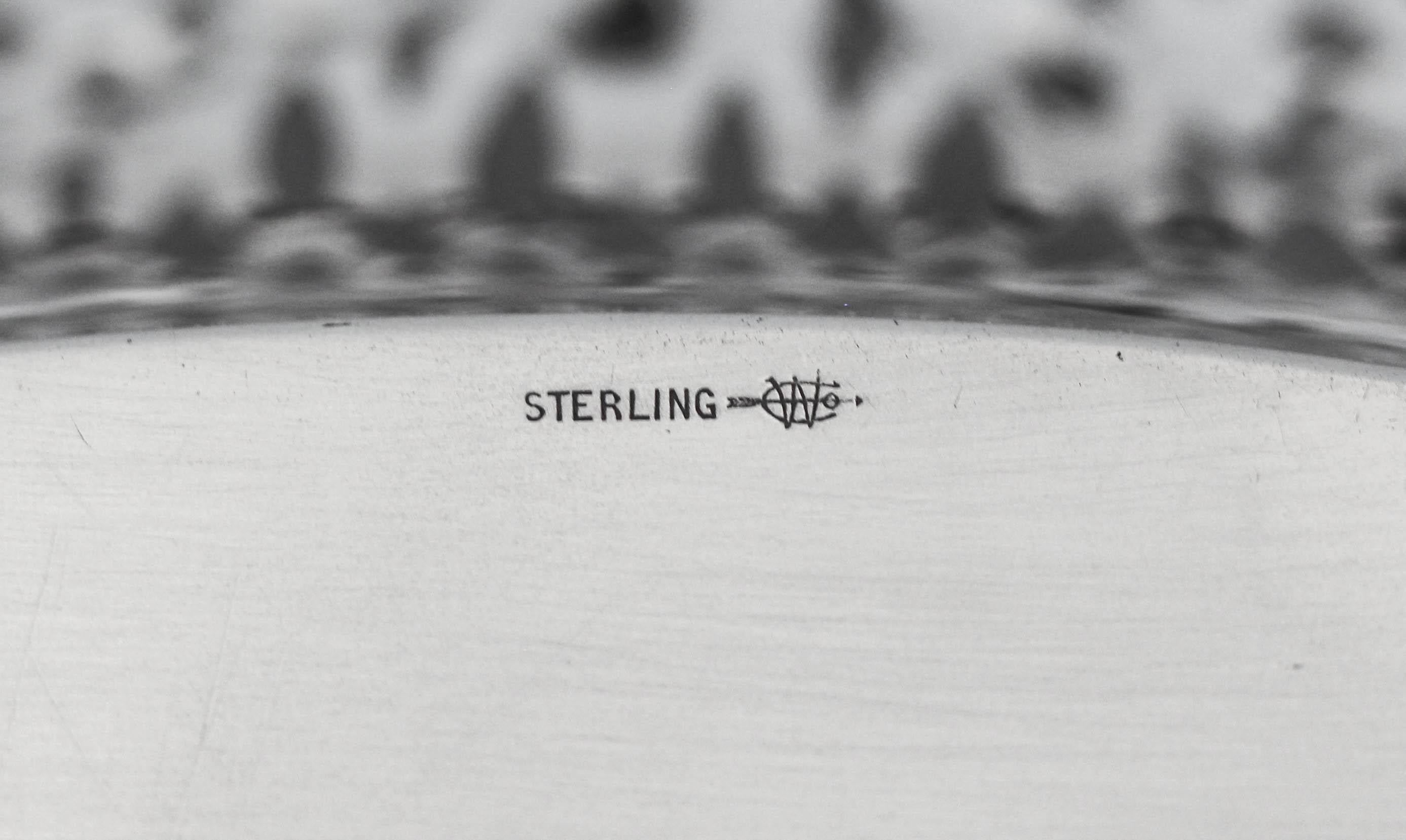 Sterling Silver Sterling Breadbasket For Sale