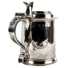 Sterling Britannia Silver Queen Anne Tankard London 1707