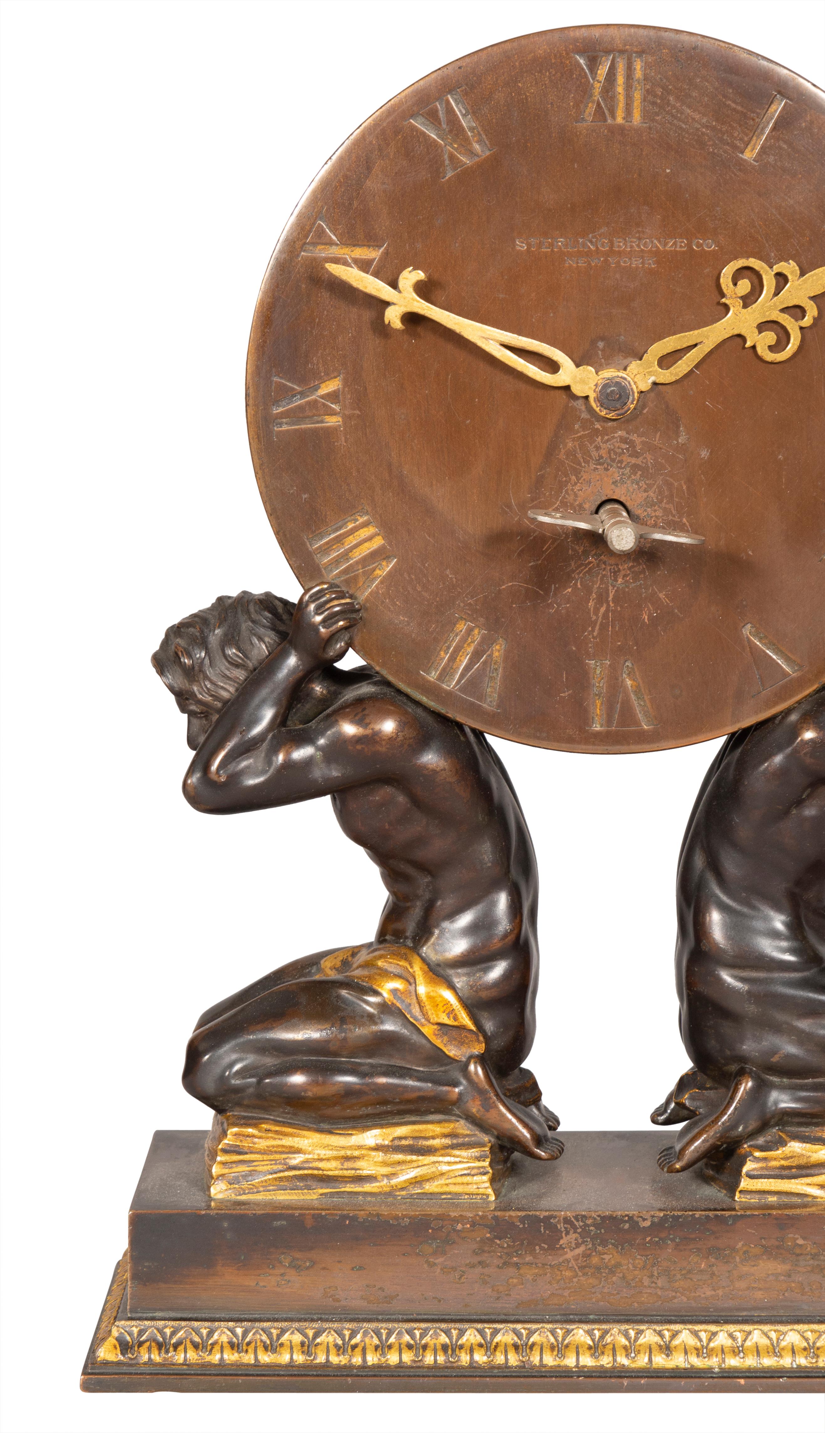 Reloj de chimenea Sterling Bronze Company en venta 11