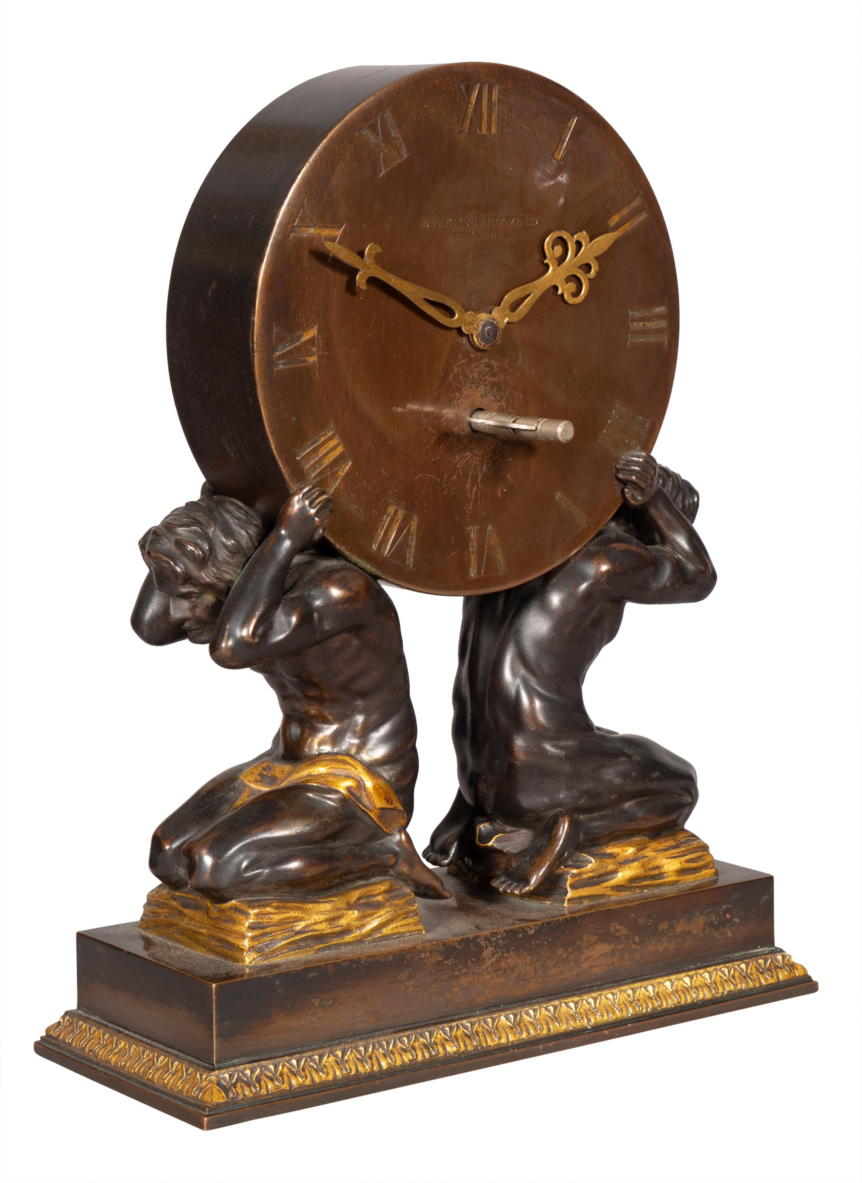 A nice clock of the same period as Caldwell and with Chelsea works of Boston. With key.