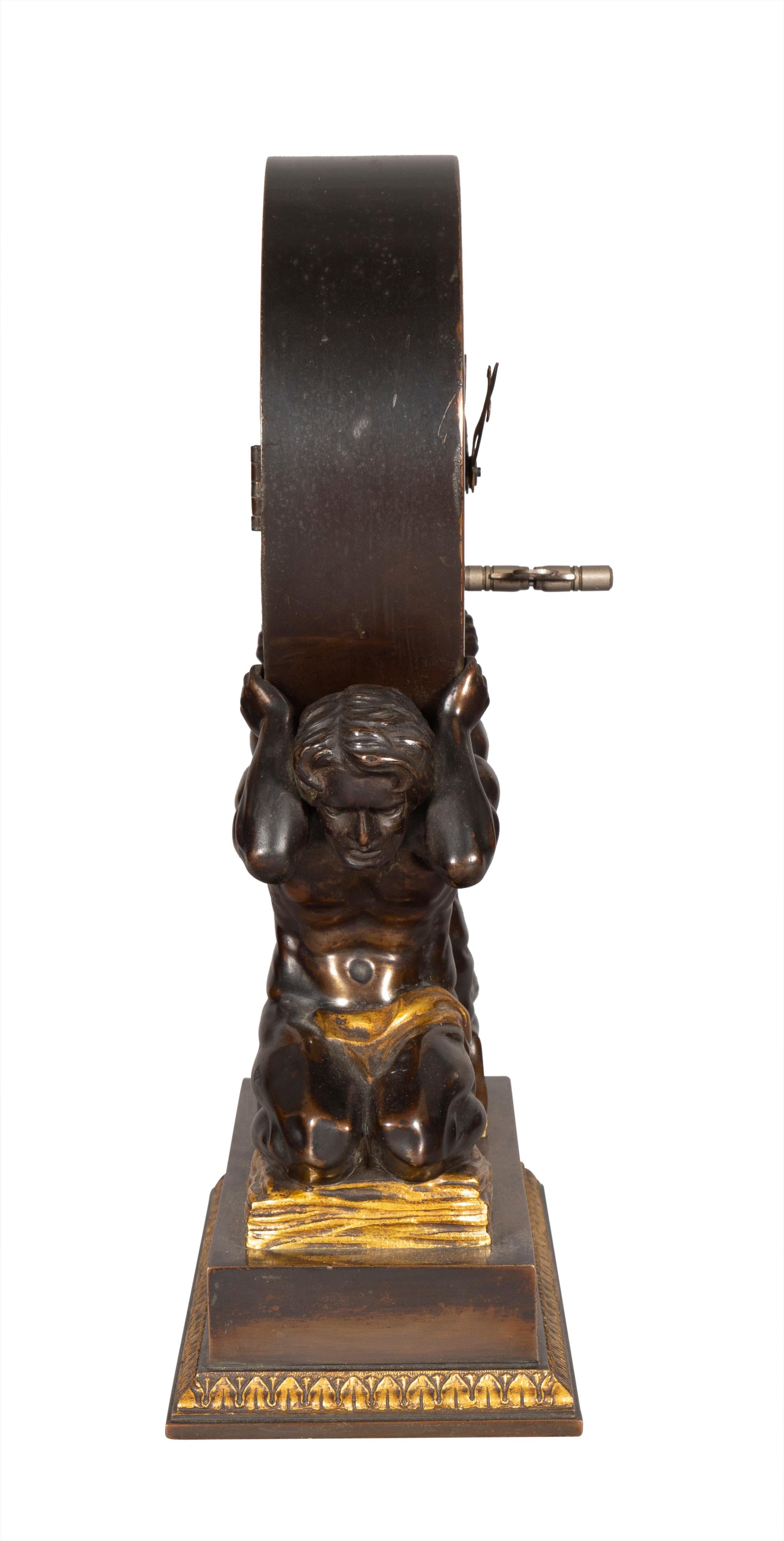 Sterling Bronze Unternehmen Mantle Clock (Neoklassisches Revival) im Angebot