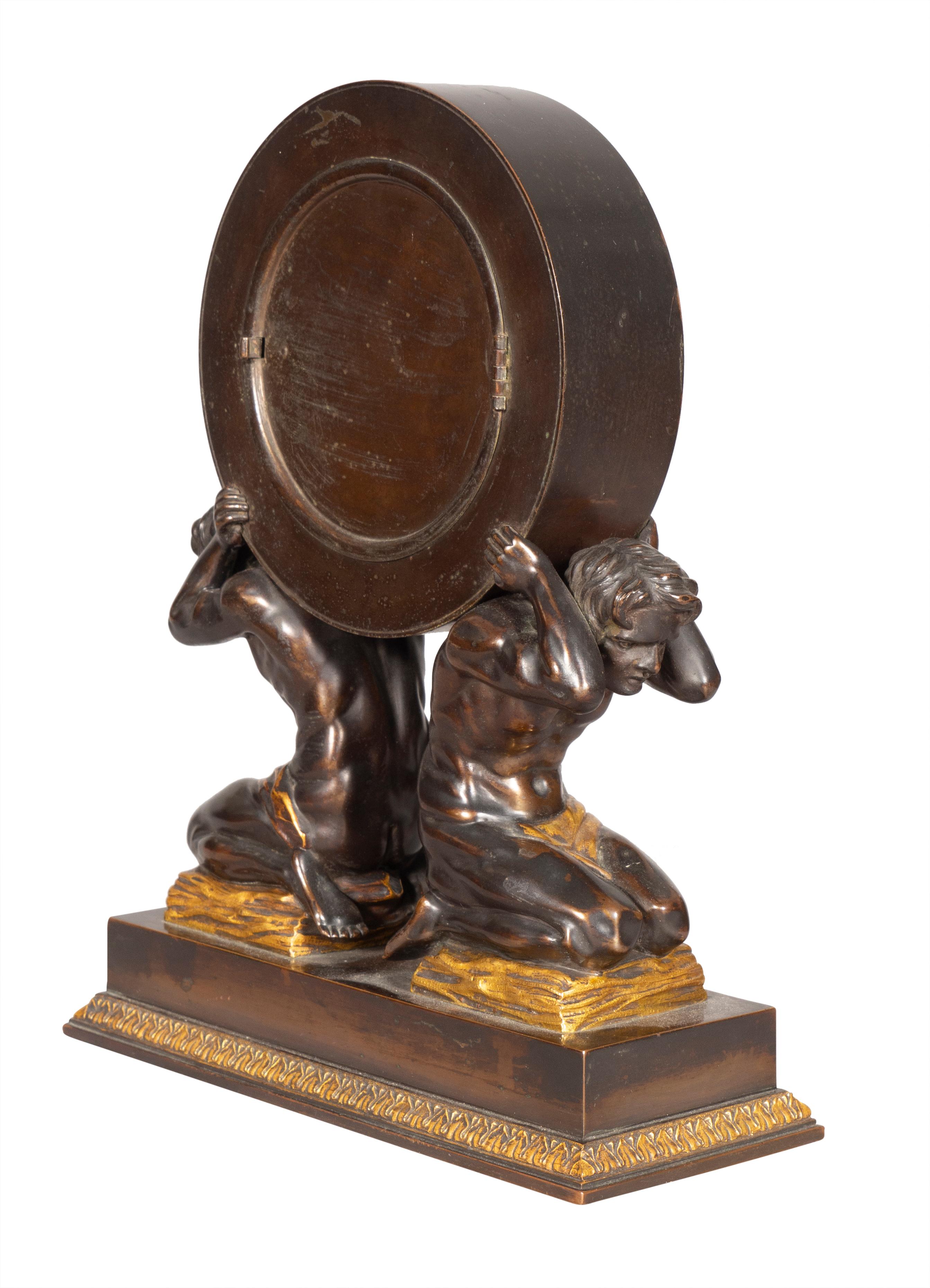 Sterling Bronze Unternehmen Mantle Clock (amerikanisch) im Angebot
