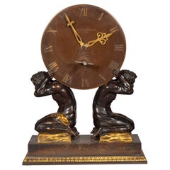 Horloge de cheminée de la société Sterling Bronze