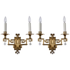 Sterling Bronze Sconces, circa 1910