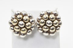 Sterling Bubble Clip-on Earrings by Sam Philipe