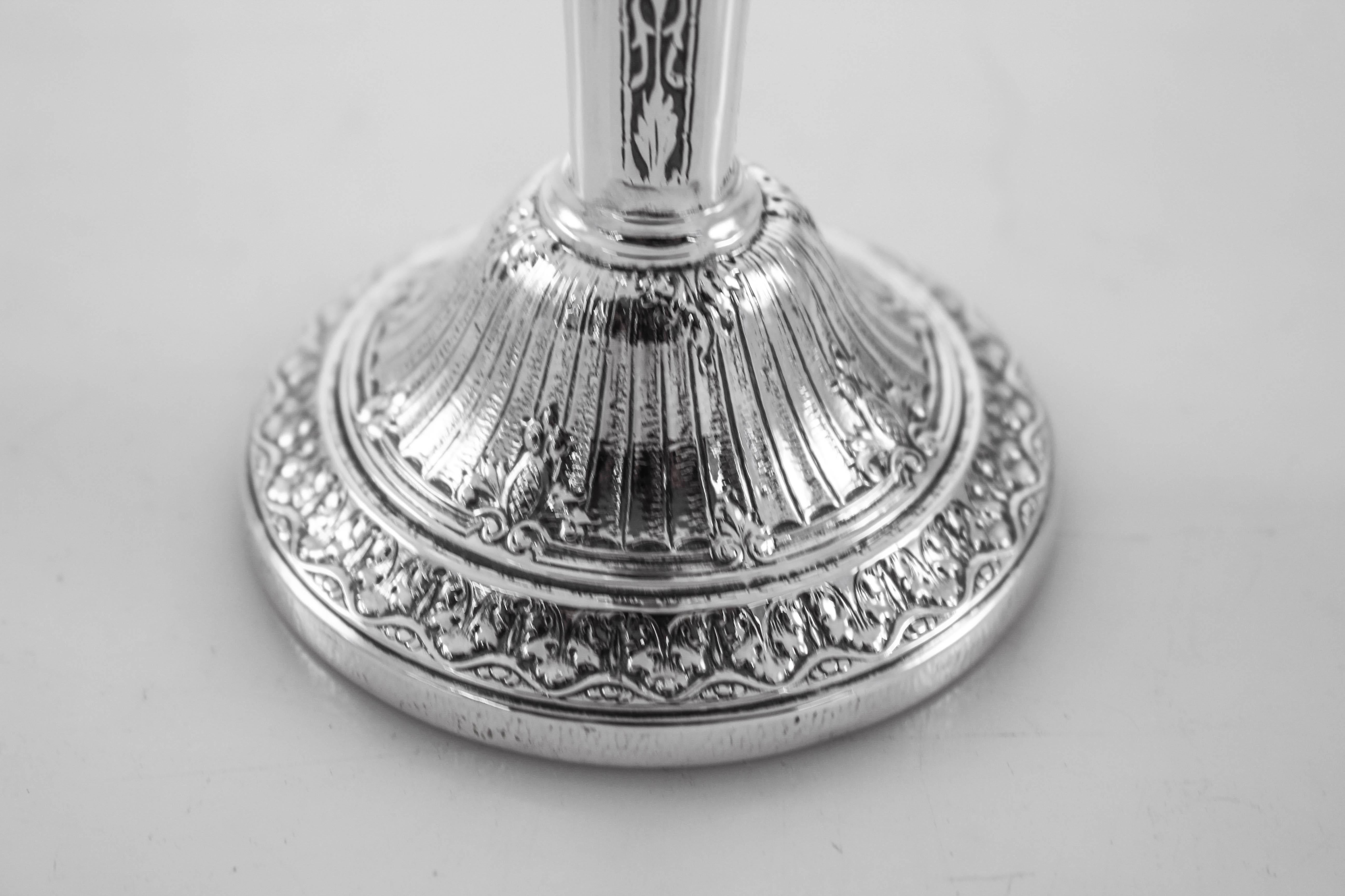 sterling silver vases