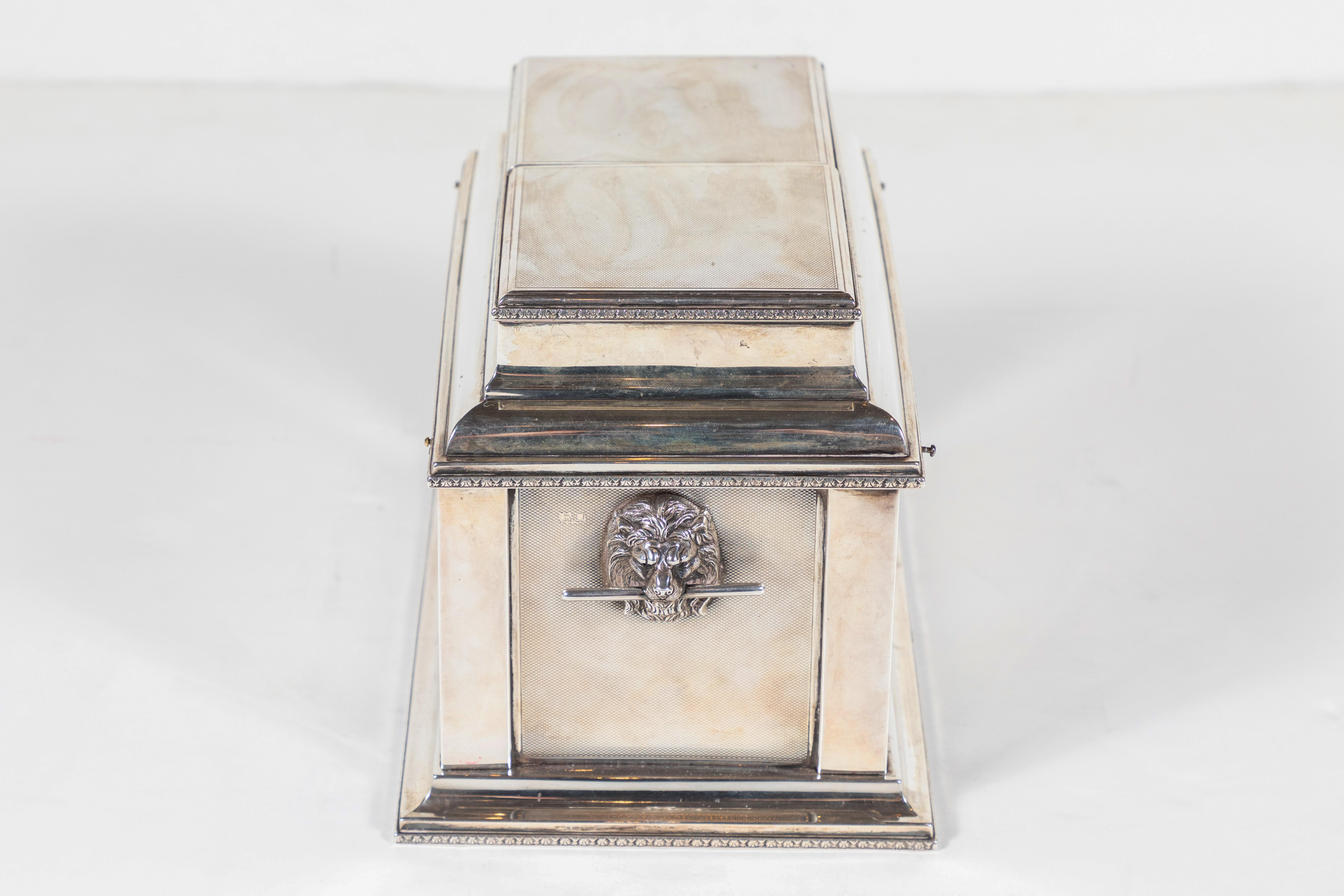 Sterling, circa 925, Mechanical Box For Sale 4