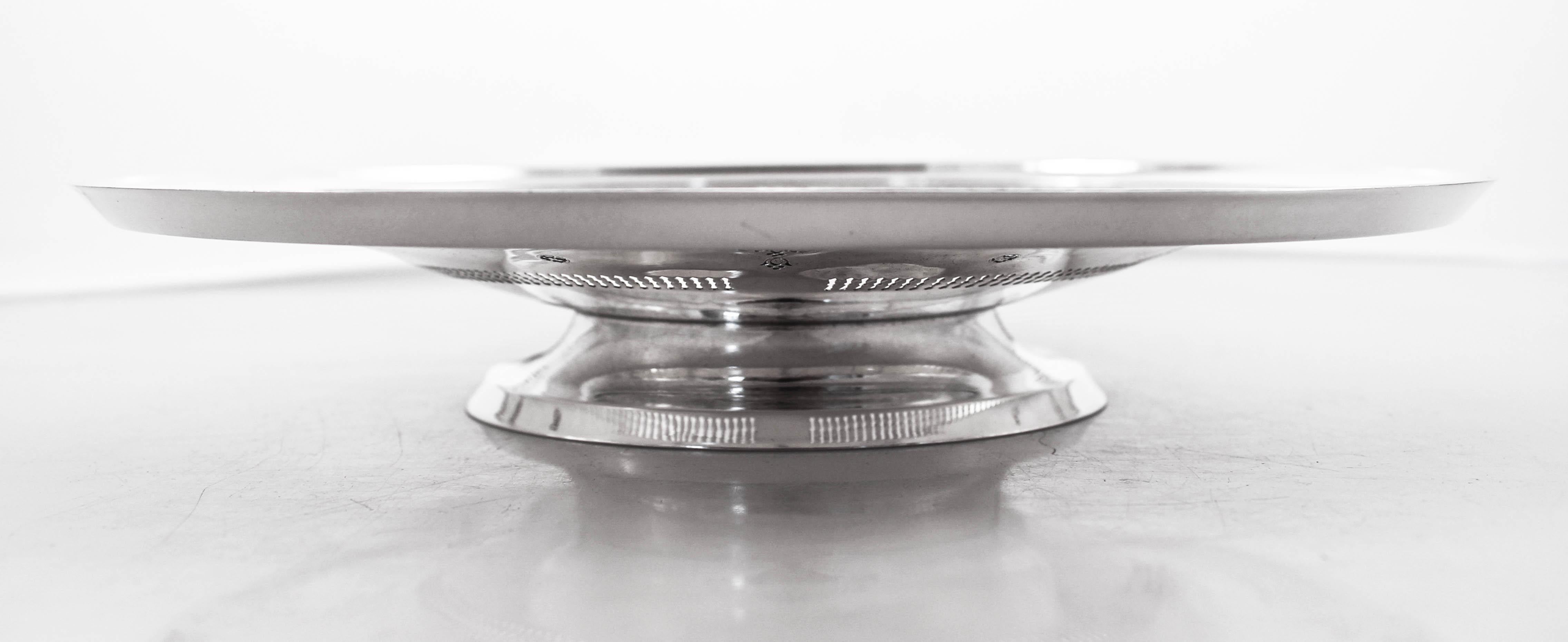 Mid-20th Century Sterling Cake Plate