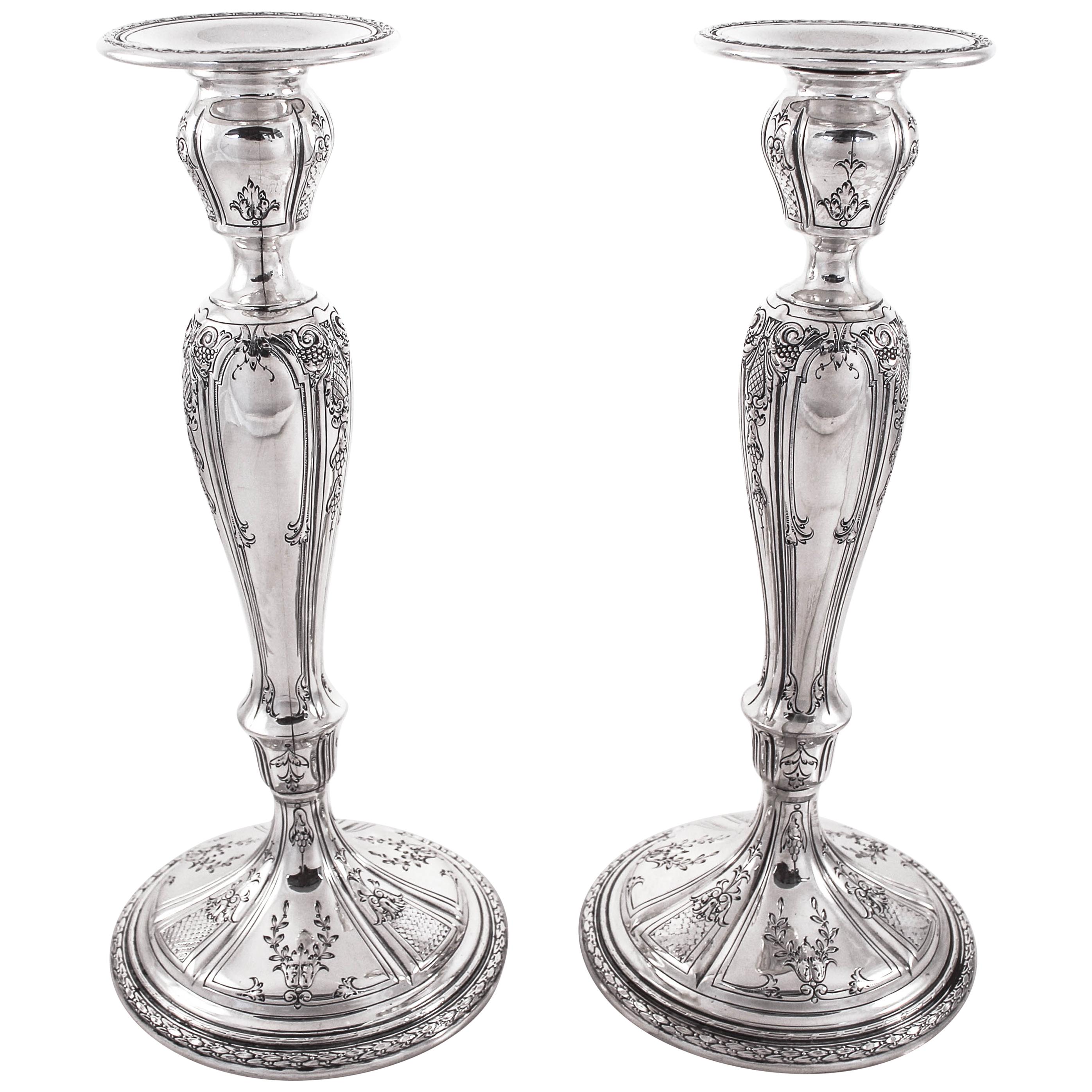 Sterling Candlesticks by Dominick and Haff