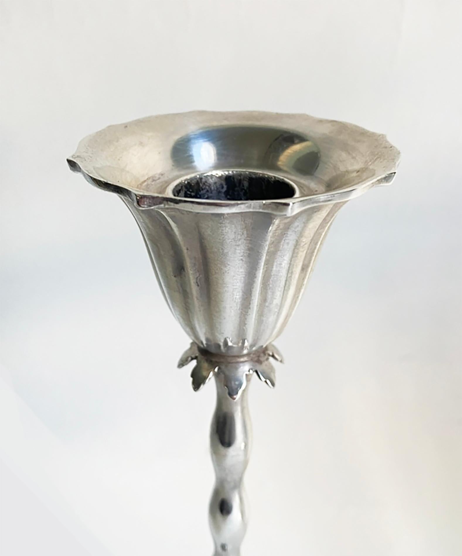 Candelieri in sterlina di Reed & Barton nello stile di Josef Hoffmann c. 1928 5