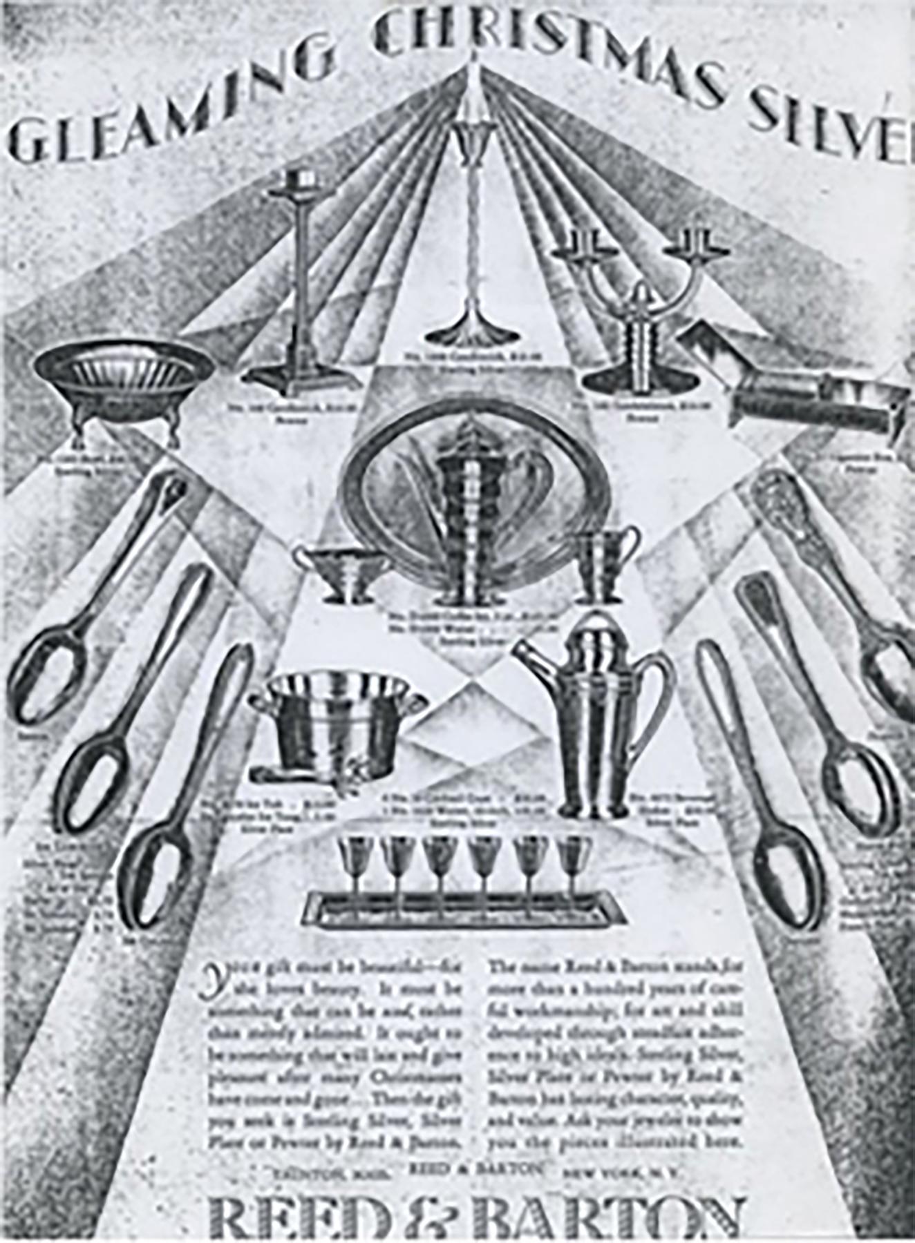 Candelieri in sterlina di Reed & Barton nello stile di Josef Hoffmann c. 1928 8
