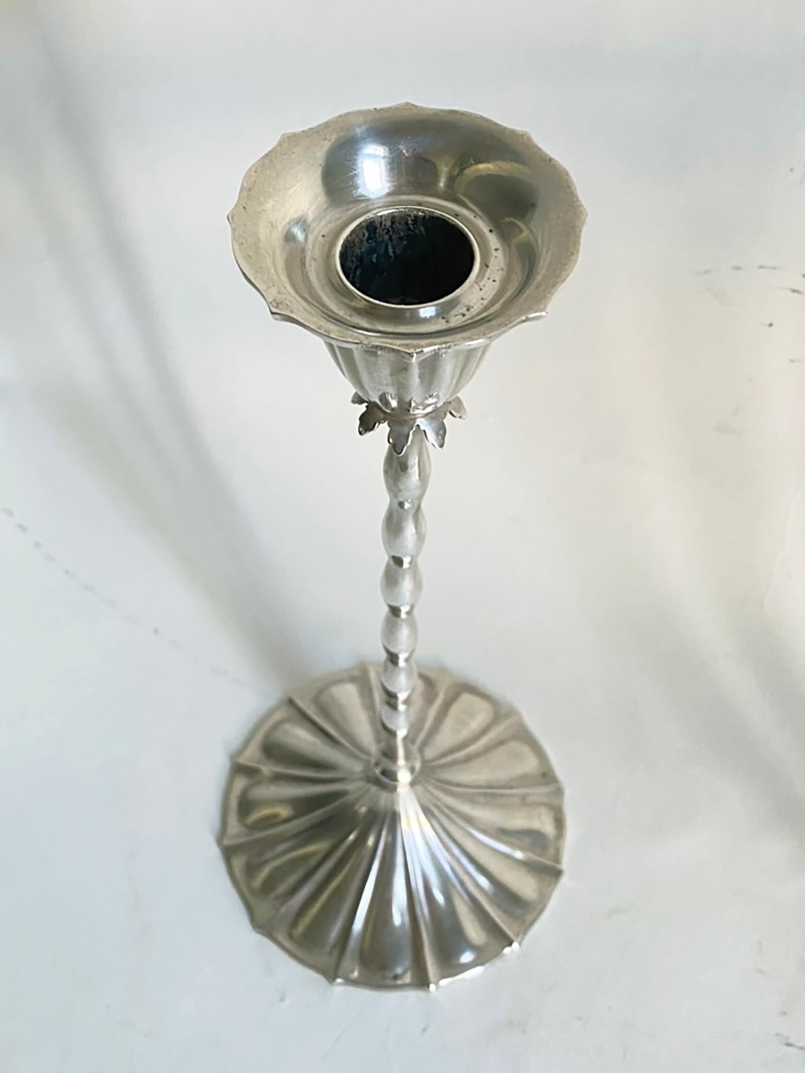 Argento 925 Candelieri in sterlina di Reed & Barton nello stile di Josef Hoffmann c. 1928