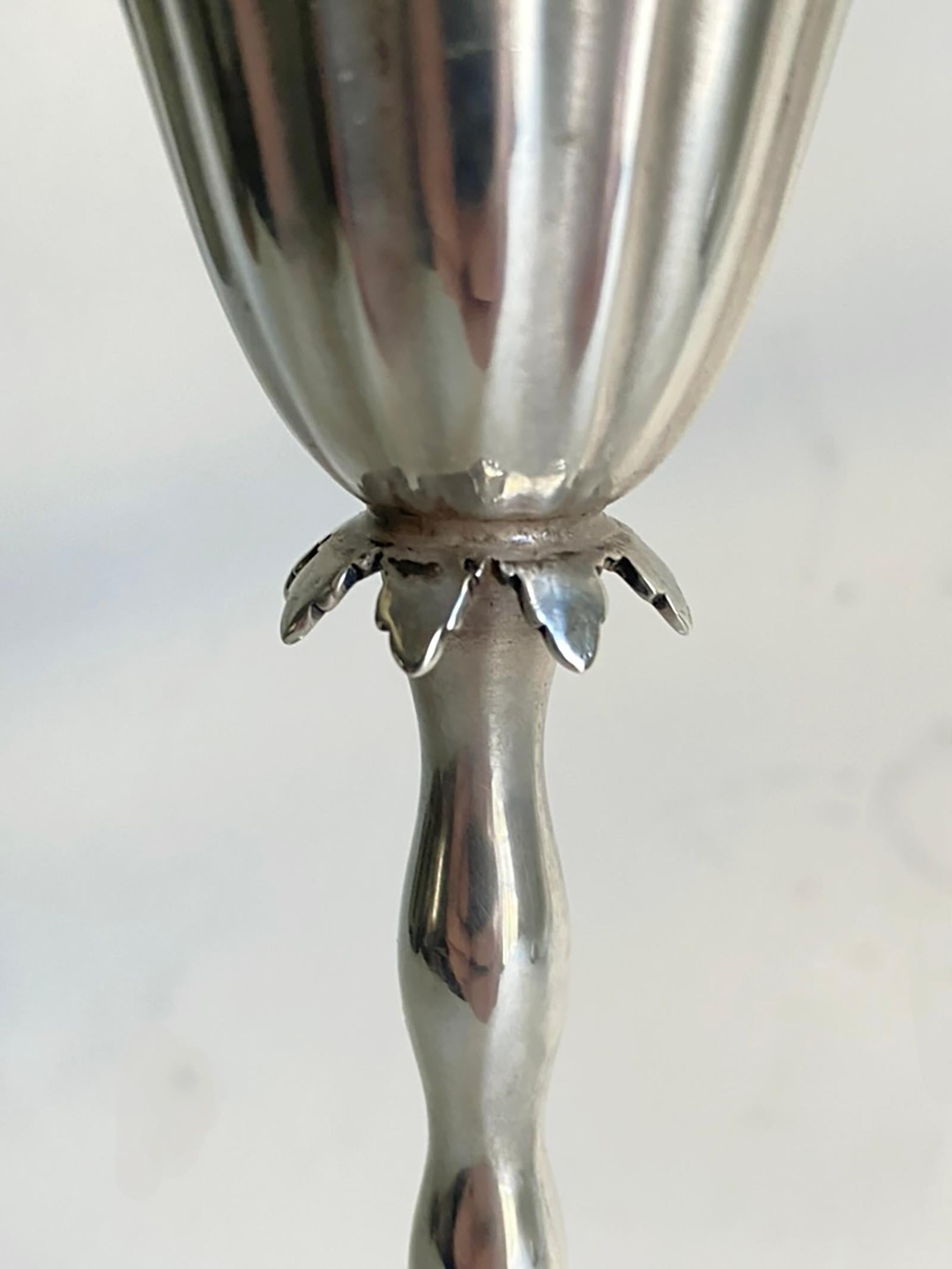 Candelieri in sterlina di Reed & Barton nello stile di Josef Hoffmann c. 1928 3