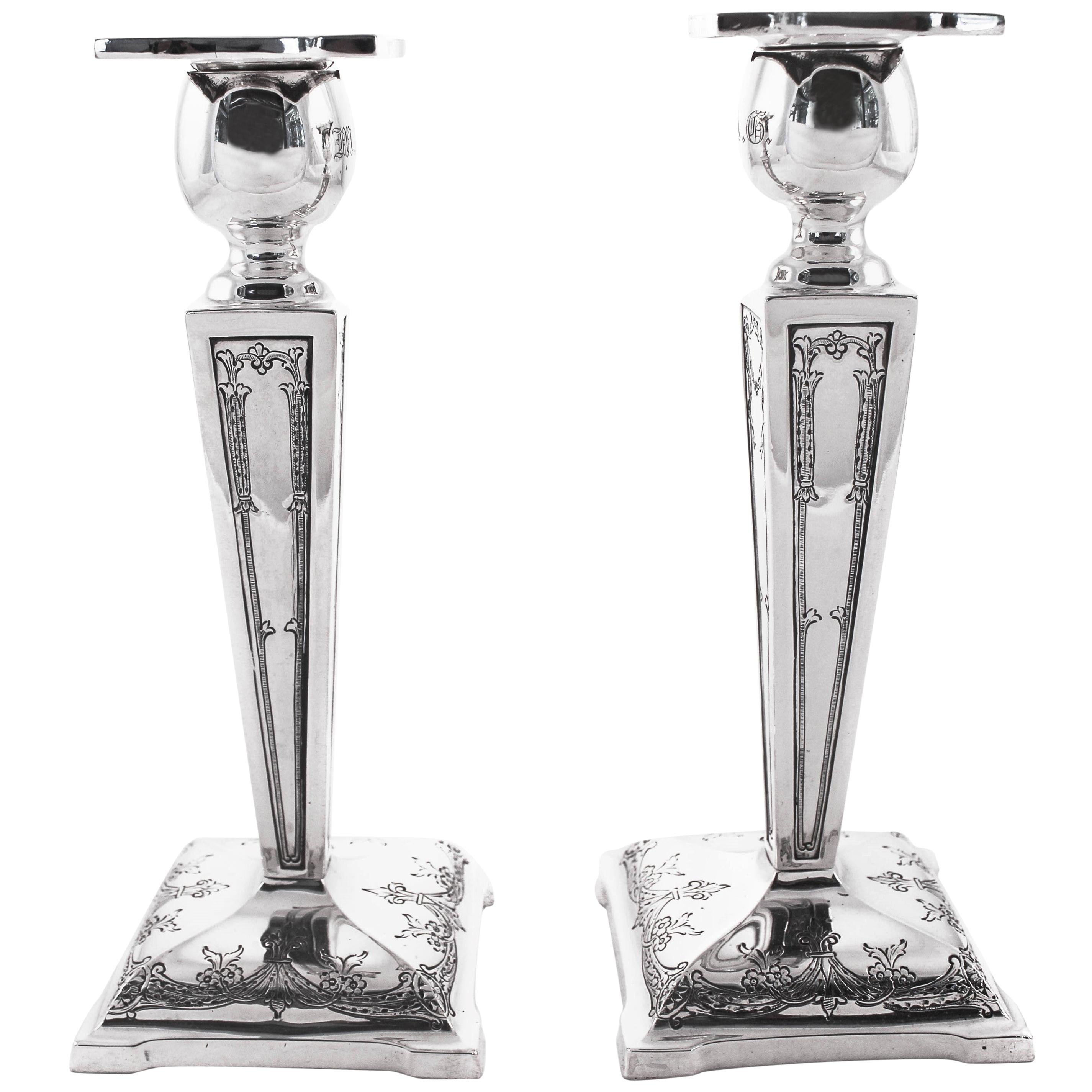 Sterling Candlesticks, circa 1919