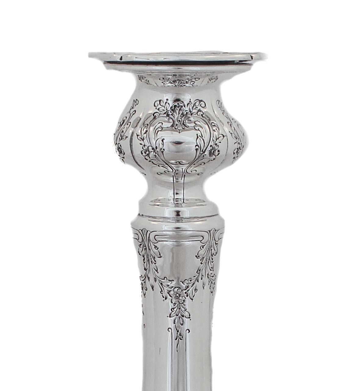 American Sterling Candlesticks For Sale