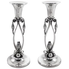 Retro Sterling Candlesticks