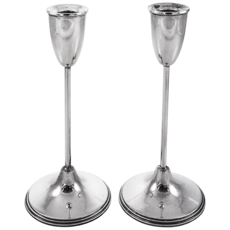 Sterling Candlesticks For Sale at 1stDibs