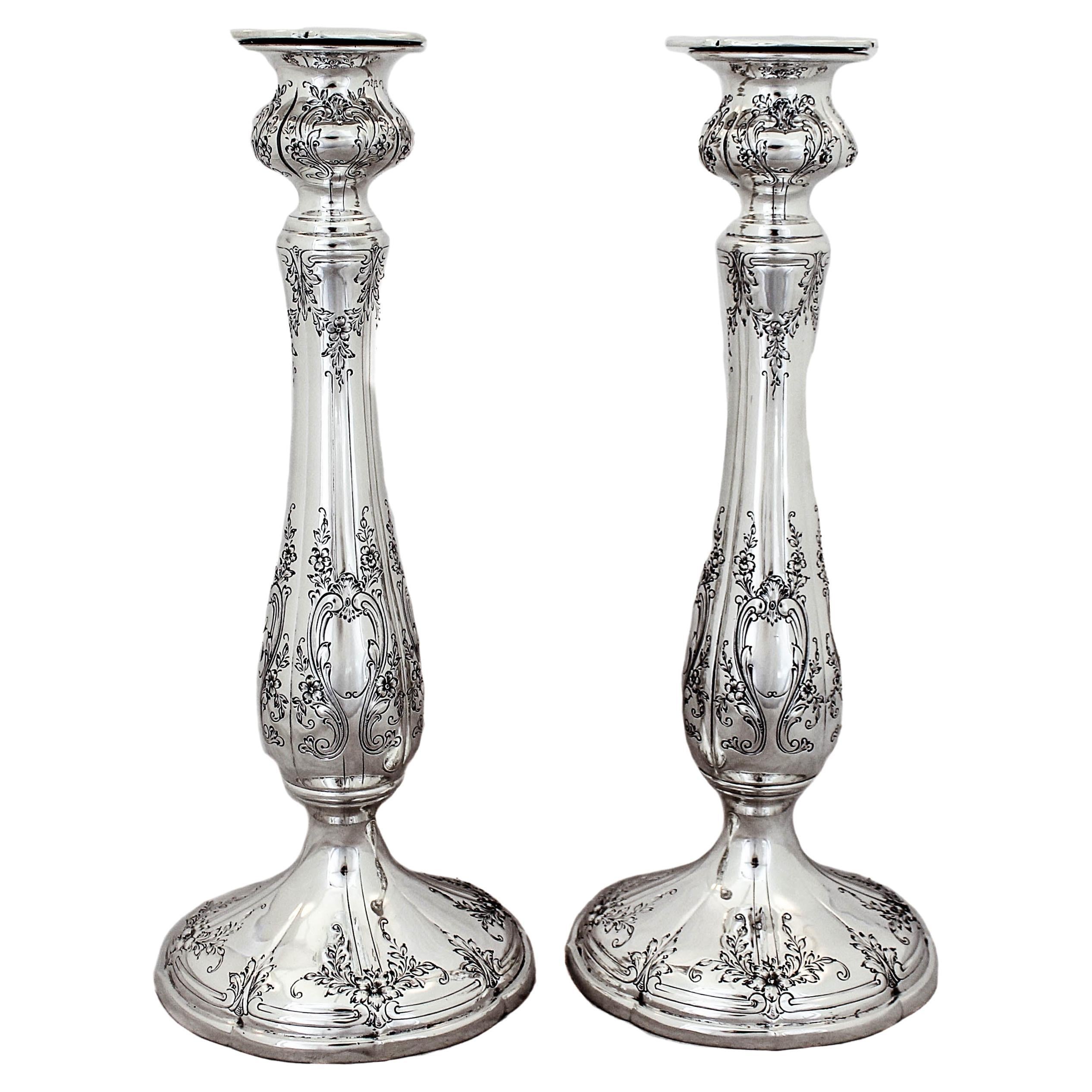 Sterling Candlesticks For Sale