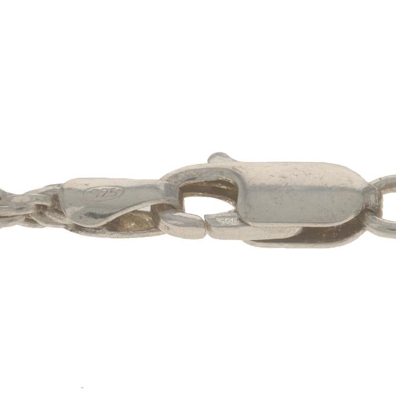 Sterling Chalcedon Quarz austauschbare Solitär Herz Halskette 23 3/4