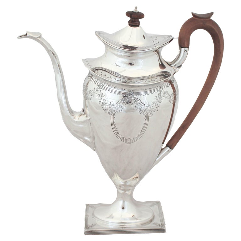Sterling Chocolate Pot For Sale