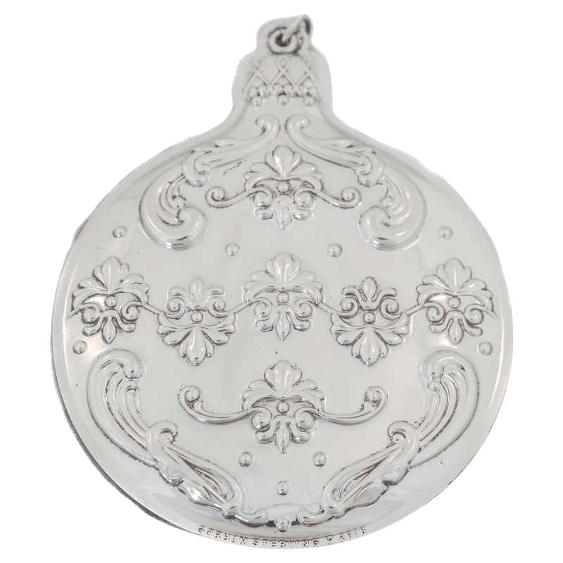Reed and Barton Christmas Ornaments in Sterling Silver at 1stDibs