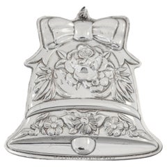 Sterling Christmas Bell Ornament