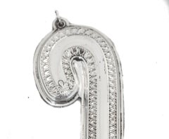 Sterling Christmas Candy Cane Ornament